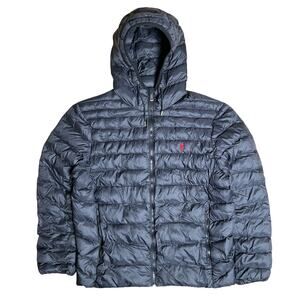 Polo Ralph Lauren Size Medium Packable Quilted Black Puffer Jacket Men's